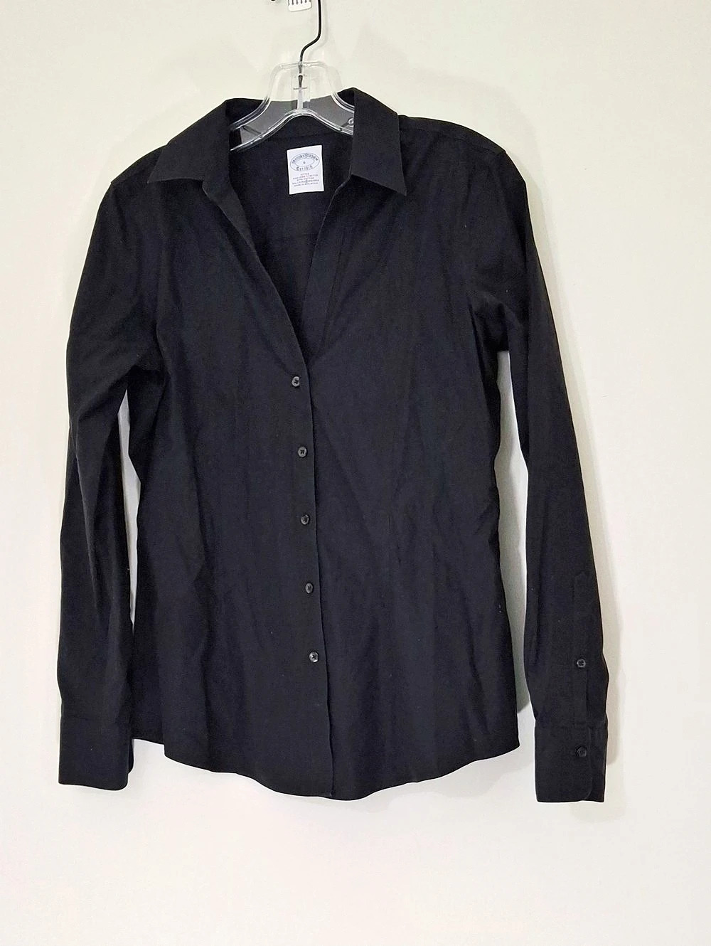 Brooks Brothers Black Fitted Button Down Size 6